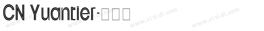 CN Yuantier字体转换